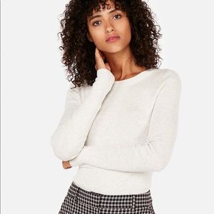 Express Fitted Crew Neck Sweater